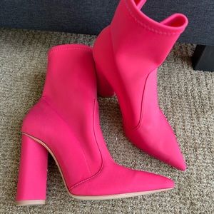 COPY - Hot pink Schutz booties